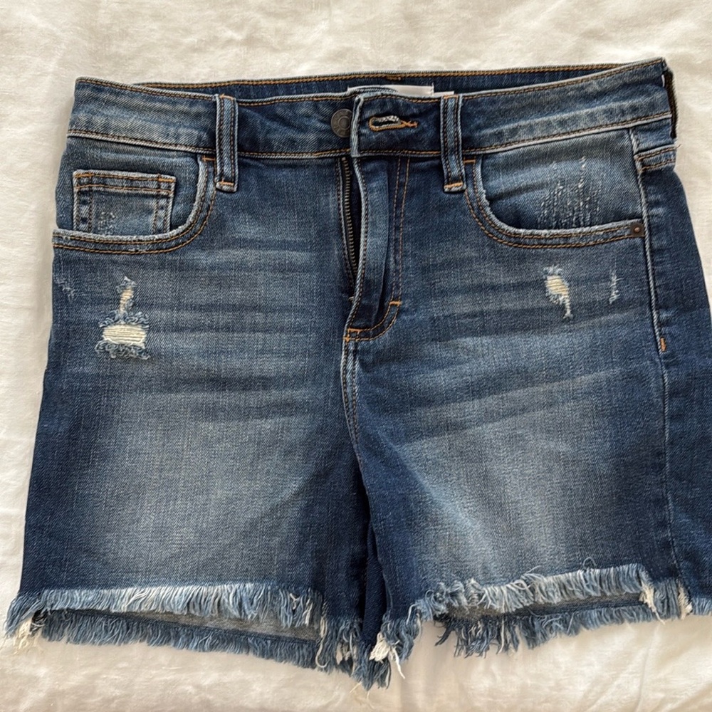 CJLA Denim Distressed Women's Shorts-Carly Jean Los Angeles